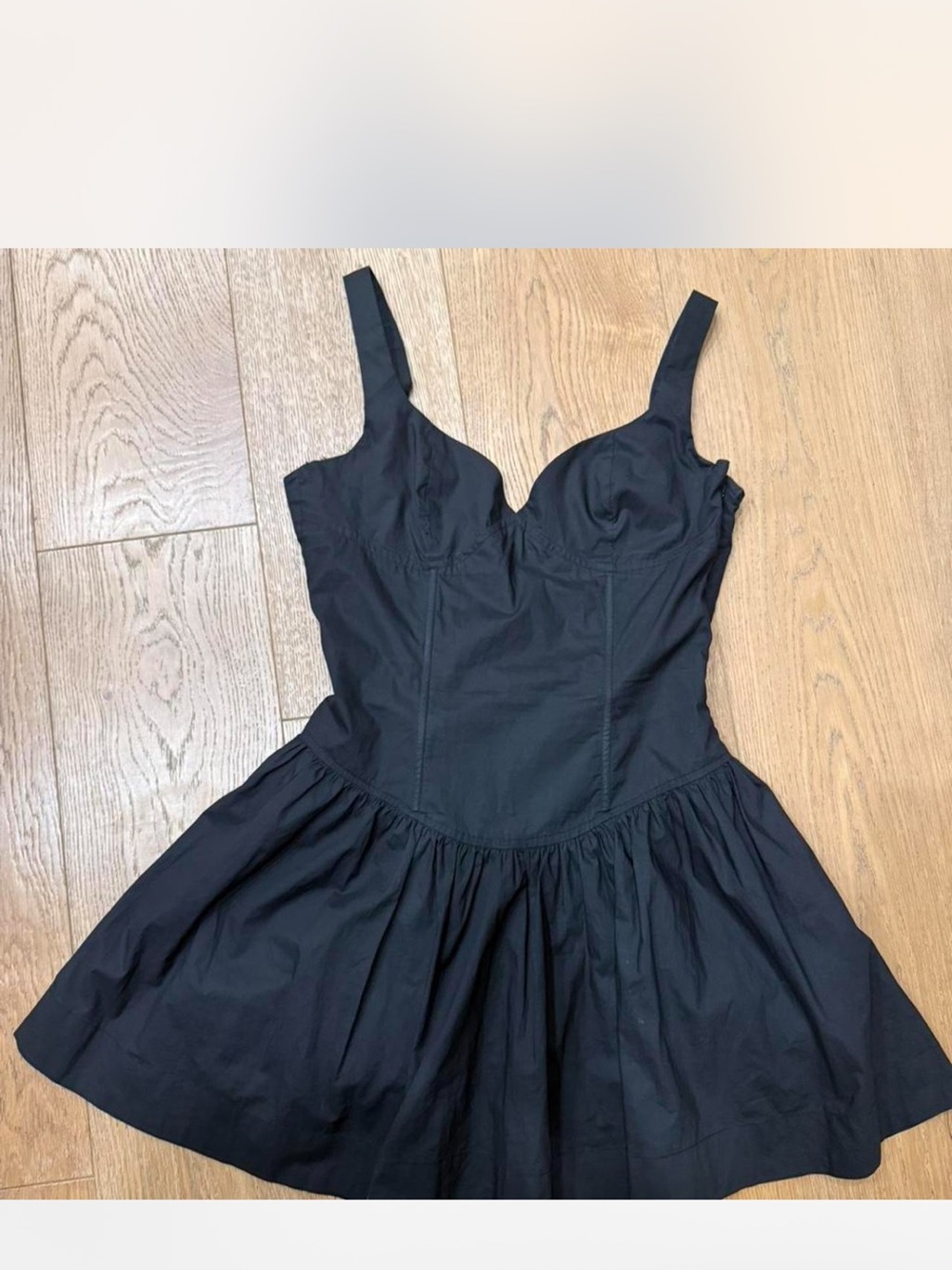 NIA Black Sweetheart Bust Mini Dress corset